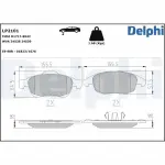 DELPHI Piduriklotsi komplekt, ketaspidur LP2101