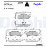 DELPHI Piduriklotsi komplekt,  ketaspidur LP2109