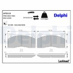 DELPHI Piduriklotsi komplekt,  ketaspidur LP2113