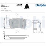 DELPHI Piduriklotsi komplekt,  ketaspidur LP2126