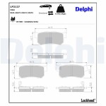 DELPHI Piduriklotsi komplekt,  ketaspidur LP2127