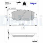 DELPHI Piduriklotsi komplekt,  ketaspidur LP2132