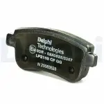 DELPHI Piduriklotsi komplekt,  ketaspidur LP2153