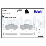 DELPHI Piduriklotsi komplekt,  ketaspidur LP2173
