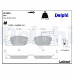DELPHI Piduriklotsi komplekt,  ketaspidur LP2223