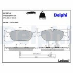 DELPHI Piduriklotsi komplekt,  ketaspidur LP2238