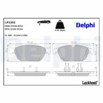 DELPHI Piduriklotsi komplekt,  ketaspidur LP2292