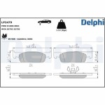 DELPHI Piduriklotsi komplekt,  ketaspidur LP2479