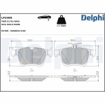 DELPHI Piduriklotsi komplekt,  ketaspidur LP2490