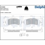 DELPHI Piduriklotsi komplekt,  ketaspidur LP2506