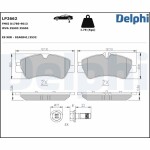 DELPHI Piduriklotsi komplekt,  ketaspidur LP2662