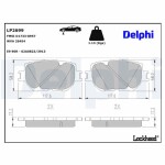 DELPHI Piduriklotsi komplekt,  ketaspidur LP2699