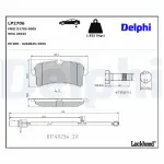 DELPHI Piduriklotsi komplekt,  ketaspidur LP2706