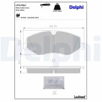 DELPHI Piduriklotsi komplekt,  ketaspidur Professional + LP3138LC