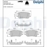 DELPHI  Piduriklotsi komplekt,ketaspidur LP3145
