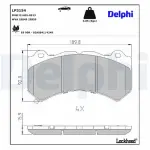DELPHI Piduriklotsi komplekt,  ketaspidur LP3154