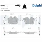 DELPHI  Piduriklotsi komplekt,ketaspidur LP3167