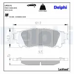 DELPHI Piduriklotsi komplekt,  ketaspidur LP3171