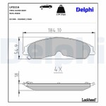 DELPHI Piduriklotsi komplekt,  ketaspidur LP3216