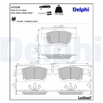 DELPHI Piduriklotsi komplekt,  ketaspidur LP3220