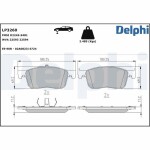 DELPHI Piduriklotsi komplekt,  ketaspidur LP3260