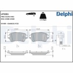 DELPHI Piduriklotsi komplekt,  ketaspidur LP3261