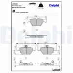 DELPHI Piduriklotsi komplekt,  ketaspidur LP3268