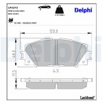 DELPHI Piduriklotsi komplekt,  ketaspidur LP3273