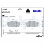 DELPHI Комплект тормозных колодок,  дисковый тормоз LP3280
