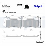 DELPHI Piduriklotsi komplekt,  ketaspidur LP3281