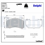 DELPHI Piduriklotsi komplekt,  ketaspidur LP3362