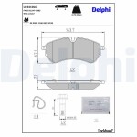 DELPHI Piduriklotsi komplekt,  ketaspidur Professional + LP3410LC
