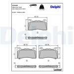 DELPHI Piduriklotsi komplekt,  ketaspidur LP3436
