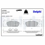 DELPHI Комплект тормозных колодок,  дисковый тормоз LP3536