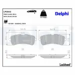 DELPHI Комплект тормозных колодок,  дисковый тормоз LP3542