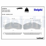 DELPHI Piduriklotsi komplekt,  ketaspidur LP3574