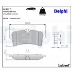 DELPHI Piduriklotsi komplekt,  ketaspidur LP3577