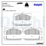 DELPHI Piduriklotsi komplekt,  ketaspidur LP3578