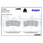 DELPHI Piduriklotsi komplekt,  ketaspidur LP3583