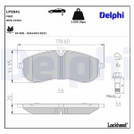 DELPHI Piduriklotsi komplekt,  ketaspidur LP3641