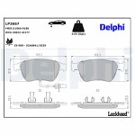 DELPHI Комплект тормозных колодок,  дисковый тормоз LP3667