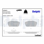 DELPHI Piduriklotsi komplekt,  ketaspidur LP3672