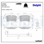 DELPHI Piduriklotsi komplekt,  ketaspidur LP3681