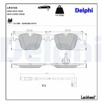 DELPHI Piduriklotsi komplekt,  ketaspidur LP3720
