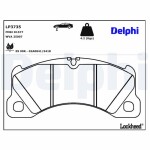 DELPHI Piduriklotsi komplekt,  ketaspidur LP3735