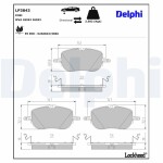 DELPHI Piduriklotsi komplekt,  ketaspidur LP3843