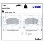 DELPHI Piduriklotsi komplekt,  ketaspidur LP3844