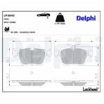 DELPHI Piduriklotsi komplekt, ketaspidur LP3845
