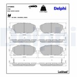 DELPHI Piduriklotsi komplekt, ketaspidur LP3906