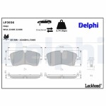 DELPHI Piduriklotsi komplekt,  ketaspidur LP3936